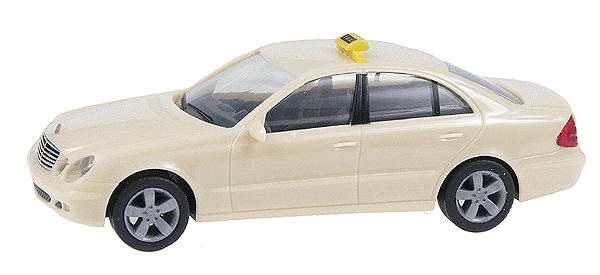 European Automobiles - Mercedes -- E-Class 4-Door Sedan Taxi (cream w/roof sign)