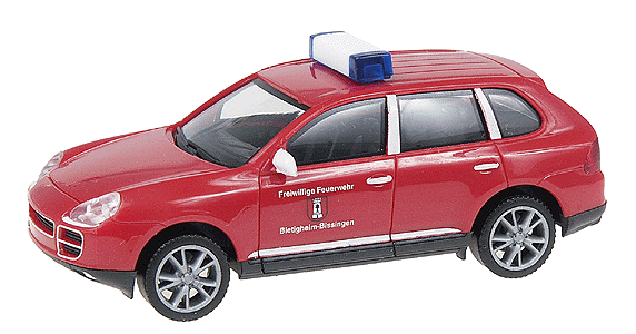 Emergency - Fire Dept. Vehicles - Porsche -- Cayenne SUV w/Nonworking Hella RTK-6 Lightbar; Bietigheim-Bissingen Fire Dept.