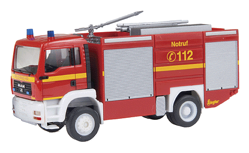 Emergency - Fire Dept. Vehicles - MAN -- TG-A M TLF 24/60 Pumper w/Tank (red, white, yellow)