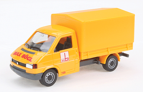European Trucks - Volkswagen -- T4 Flatbed Straight Truck w/Canvas Cover - Max Boegl (orange)