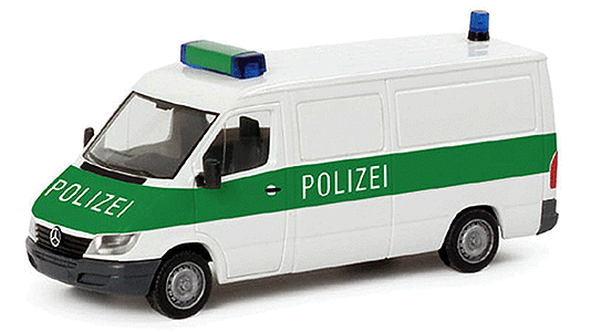 Emergency - Police Vehicles - Mercedes Benz -- Sprinter Van Polizei Nordrhein-Westfalen (white, green, prisoner transport)