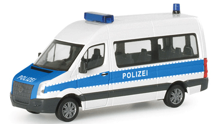 European Emergency Police Vehicles Volkswagen -- Crafter Personnel Bus (blue, white)