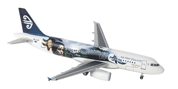 Herpa Wings - Airbus -- A 320-200 Air New Zealand Lord of the Rings - Arwen and Eowyn