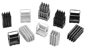 Gas Cylinders on Pallets