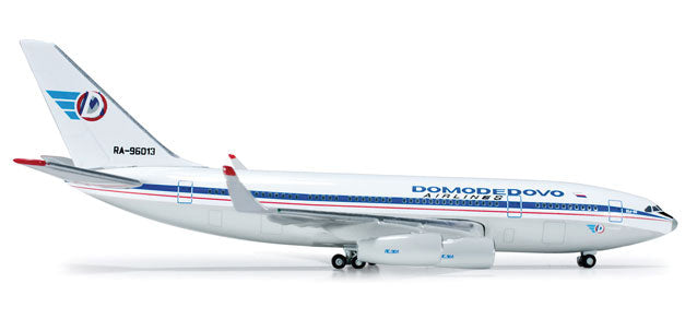 Herpa Wings Aircraft Ilyushin 96-300 - Assembled -- Domodedovo Airlines (white, blue, red)