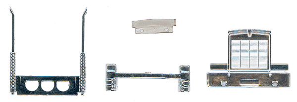 Kenworth Conversion Kit (Parts for W-900 Tractor; sold separately) -- New Grille w/Removable Bug Screen, Dual Aircleaners, New Dual Exhaust