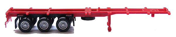 40' Container Chassis - Assembled -- Red, Black