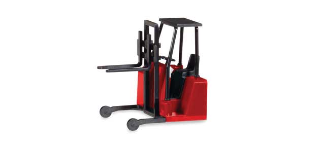 Forklift with Trailer Bumper - Assembled -- Red