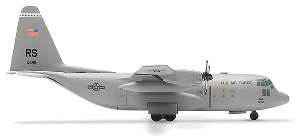 Metal Herpa Wings - Lockheed C-130 -- USAF Ramstein