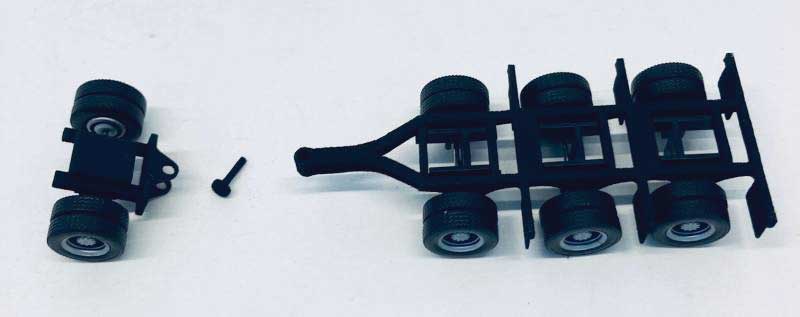 Lowboy Tri-Axle Booster w/Integrated Rear Axle with Fenders -- 2 Sets