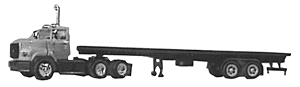 Ford L9000 Flatbed-40' Highboy