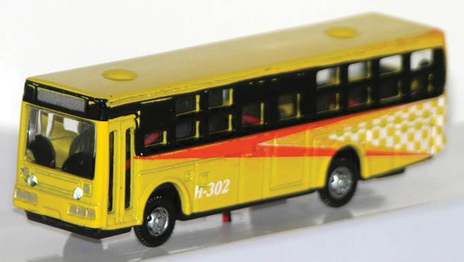 Bus Type 2 w/Working Lights - Assembled -- Yellow, Orange, White