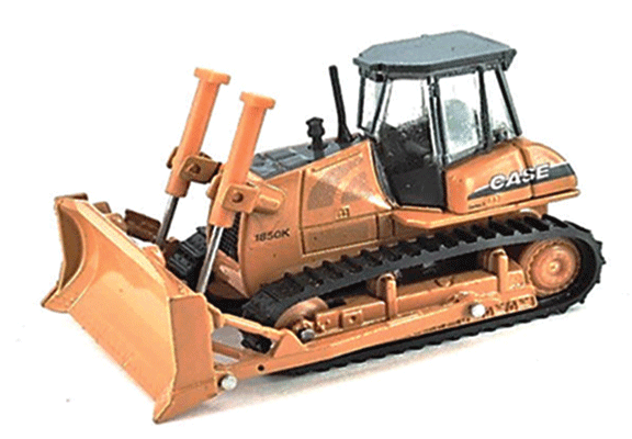 Case 1850K Bulldozer -- Yellow, Black-1