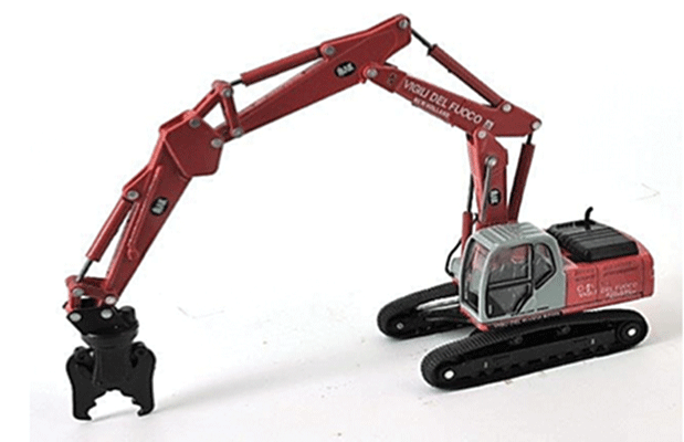 New Holland E245 Demolition Crane - Assembled -- Red, Gray-1