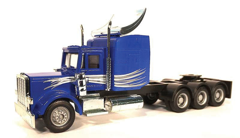 Peterbilt Semi Tractor Only w/Multi-Use Chassis - Assembled -- Blue, White