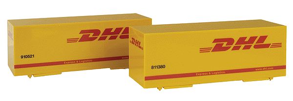 Trailers pkg(2) -- Truck Boxes - "D.H.L."