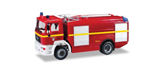 MAN M 2000 Evo Fire Truck - Assembled -- Fire Department (red, yellow, white, German Lettering)