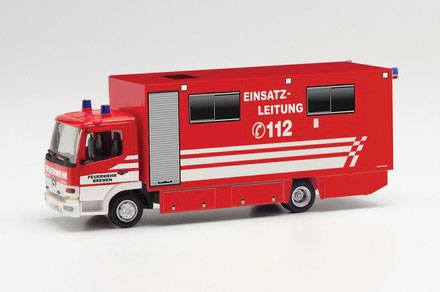 Mercedes-Benz Atego Box-Body Truck - Assembled -- Fire-Rescue (red, white, German Lettering)