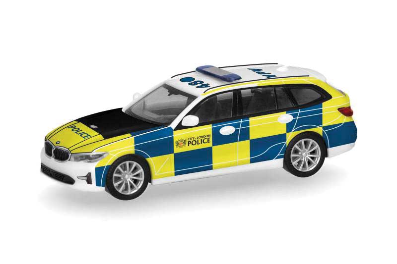 BMW 3 Series Station Wagon - Assembled -- London, England, Police (white, blue, yellow)
