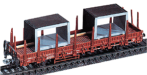 Freight Car Loads -- Pre-Fab Concrete Underpass Sections 2-13/16" 7cm