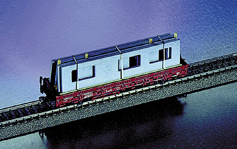 Freight Car Loads -- Precast Concrete Components for Heavy-Duty Flatcars 5-1/4" 13.5cm