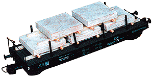 Freight Car Loads -- Marble Slabs 4" 10cm