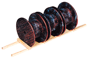 Freight Car Loads -- Wooden Cable Reels 3-5/8" 9cm