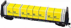 Bulkhead Flatcar Load -- Johns-Manville