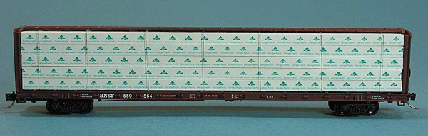 Lumber Load for Red Caboose 73' Centerbeam Flatcars (Sold Separately) -- Georgia Pacific