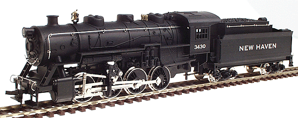 Steam 0-8-0 Shifter Powered -- New York, New Haven & Hartford w/Extended Bunker Tender