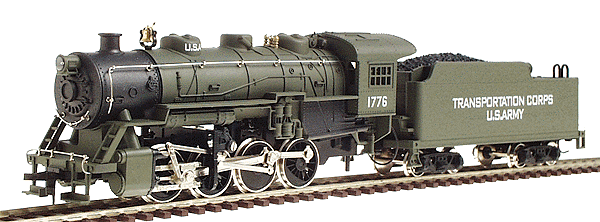 Steam 0-8-0 Shifter Powered -- US Army w/USRA Tender