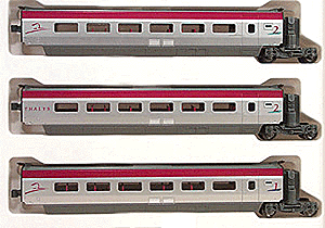 Thalys High Speed Train -- Passenger Car Add-On Set #2 (3 Cars)