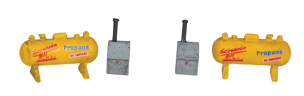 Small Propane Tank - Assembled - Perma-Scene(TM) -- pkg(2)