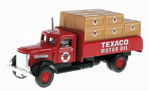American Trucks - Peterbilt (Assembled Diecast & Plastic) -- Flatbed w/Load Texaco
