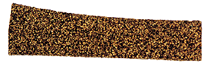 Precut Cork Roadbed Section 2-Pack -- Right Hand #8 Turnout