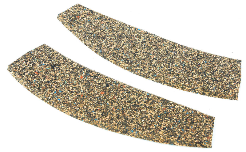 Cork Roadbed Precut Switch Pad -- 1 Each Curved Right & Left