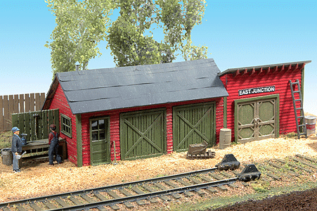 East Junction Tool Shed - Kit (Laser-Cut Wood) -- 4-3/4 x 1-1/2"