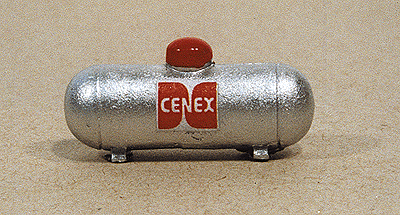 Custom Small Propane Tank -- Silver assorted