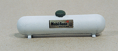 Custom Large Propane Tank -- White assorted