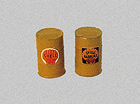 Custom Gas Station Details -- Barrels Shell Yellow 2/