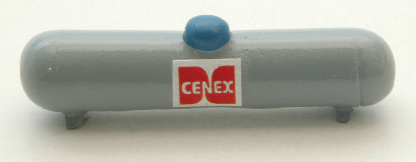 Custom Large Propane Tank -- Gray, Blue