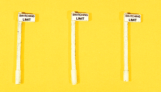 Custom Railroad Right-of-Way Signs -- Switching Limit Signs pkg(3)