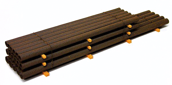 Freight Car Load -- 3-Layer Pipe Stack Load