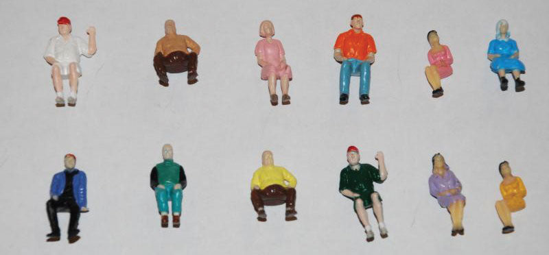 Seated People -- Painted pkg(100)