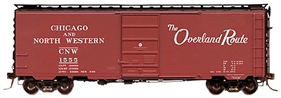 40' PS-1 Boxcar w/6'5" Panel Superior Door -- Chicago & North Western #1555