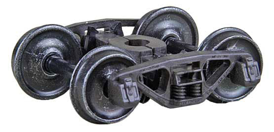 A.S.F.(R) Ride Control(R) 50-Ton Self-Centering HGC Trucks -- Code 110 (.110") 33" Smooth-Back RP-25 Wheels 1 Pair-2