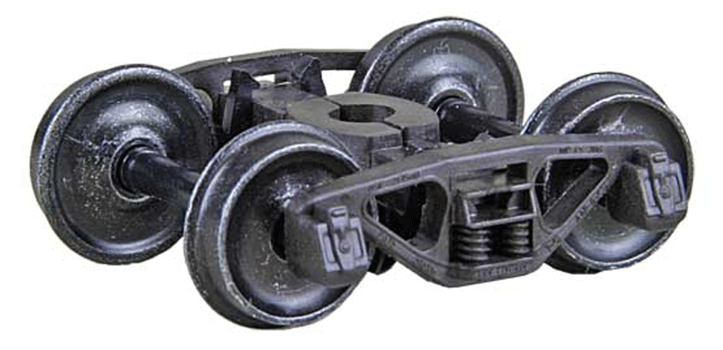 A.S.F.(R) Ride Control(R) 50-Ton Self-Centering HGC Trucks -- Code 110 (.110") 33" Smooth-Back RP-25 Wheels 1 Pair-1