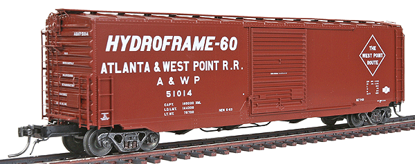 50' PS-1 Boxcar w/9' Youngstown Door - Assembled -- Atlanta & West Point #51014