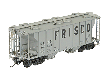 PS-2 Two-Bay Hopper - Hat Rib & Tube Defect Card Holder -- St. Louis - San Francisco "Frisco" #84084 (gray w/black lettering)