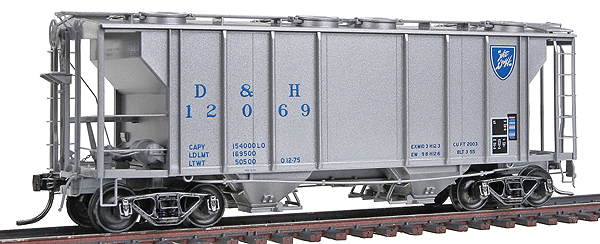 Covered Hopper -- Delaware & Hudson #12069 (silver)